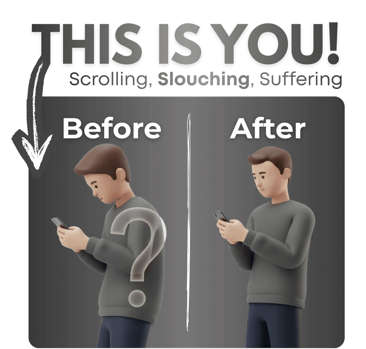 Before and After Posture Comparison